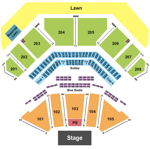 Credit Union 1 Amphitheatre Marilyn Manson Seating Chart